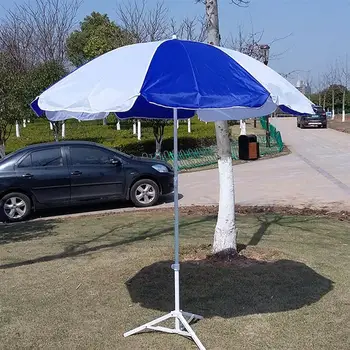 Плажен чадър с защита от uv Преносим плажен чадър от вятъра, телескопична полюс, регулируема пясъчен чадър без причина