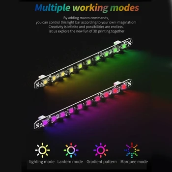 Подобрена яркост RGB светлинен панел за Voron 0.1/0.2/2.4 Светлинна лента за 3D-принтер Директен доставка