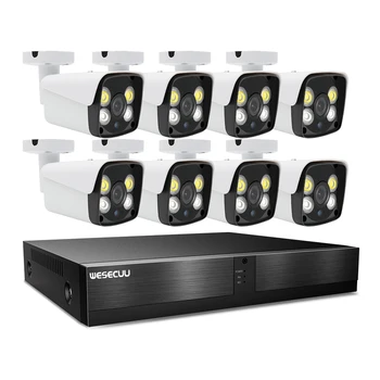 Производител WESECUU видеонаблюдение външна камера за видеонаблюдение комплект за видеонаблюдение камери de seguridad камера за сигурност