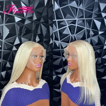 Светли и перуки от човешка коса на дантели за жени 613 перука HD Прозрачна дантела пред перука Реми бразилски 613 HD дантела пред перука