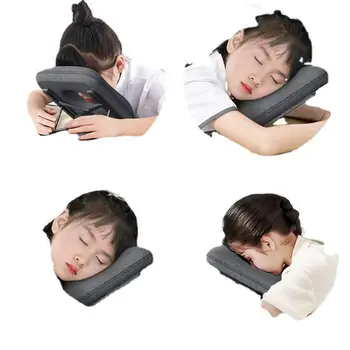 Сгъваема възглавница за сън от пяна с памет ефект, ергономичен дизайн, защита на шийката на матката, възглавница за сън, преносим офис възглавница за отдих на възрастни студенти