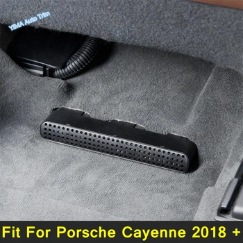 Седалка AC подово Климатик Тръба отдушник Изходната Решетка Тампон За Porsche Cayenne 2018 Г. - 2023 Черно Аксесоари За Интериора
