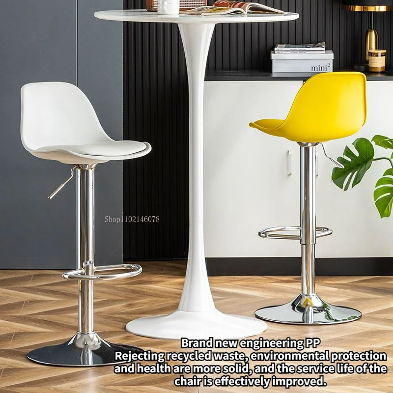 Скандинавски бар стол с въртяща се облегалка на стола за касата, съвременната простота, бар седалков лифт, домакински стол, бар столове, столове