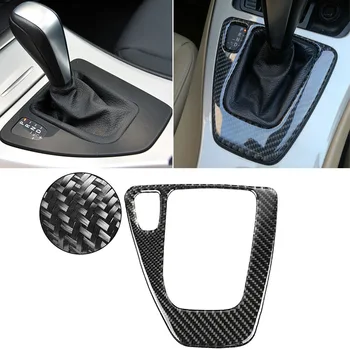 Стикер на панела за управление смяна на предавката на автомобила за BMW 3 E90 с левите колела, стикер на колата е от въглеродни влакна, аксесоари за интериора