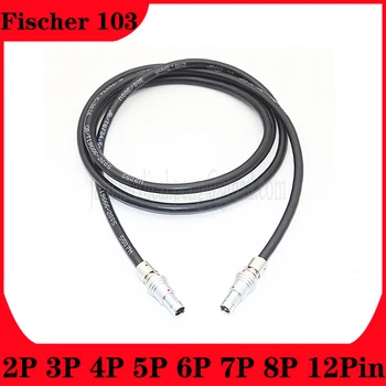Съвместим Fischer 103 1F 2 3 4 5 6 7 8 12-болт Двутактов самостоятелно блокиране на Штекерный Съединител За Заваряване Экранированного кабел Висока гъвкавост