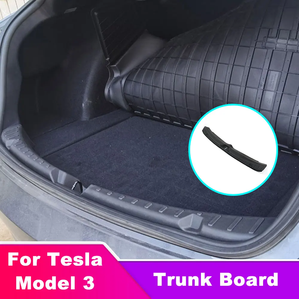 Тампон върху праг на багажника за Tesla, модел 3 TPE, гумена тампон за сваляне на багажника + ABS, странична, крило