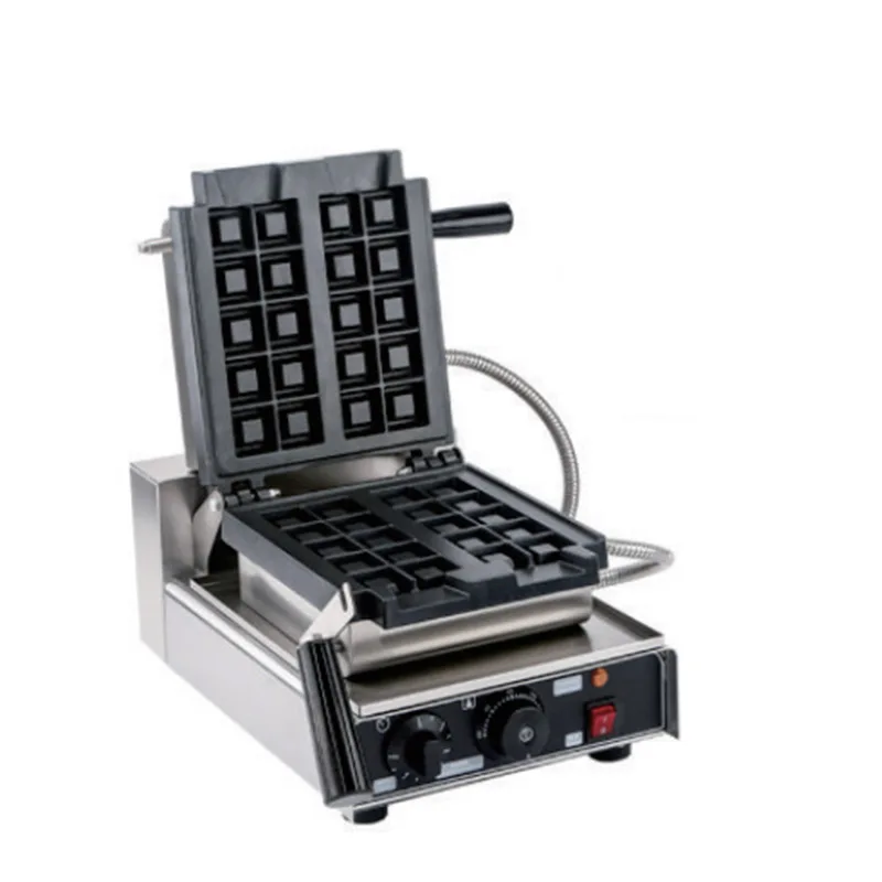 Търговска машина за приготвяне на гофрети кифли, електрически вертикални квадратни машина за печене на вафли