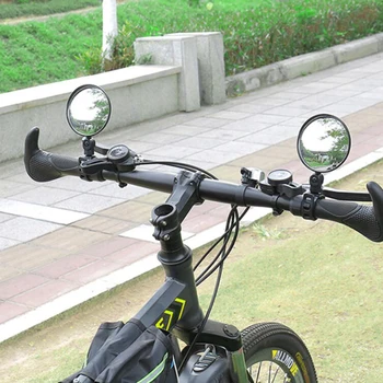 Универсално кормило огледалото за обратно виждане, регулируема широкоъгълен велосипеден волана, изпъкнали огледала за обратно виждане за МТВ, аксесоари за автомобилния велосипеди