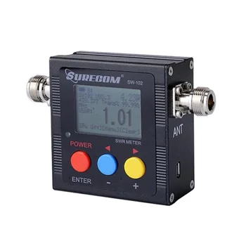Цифров измерител на мощност на VHF/UHF и КСВ 125-525 Mhz 120 W, модел SW-102, електромера
